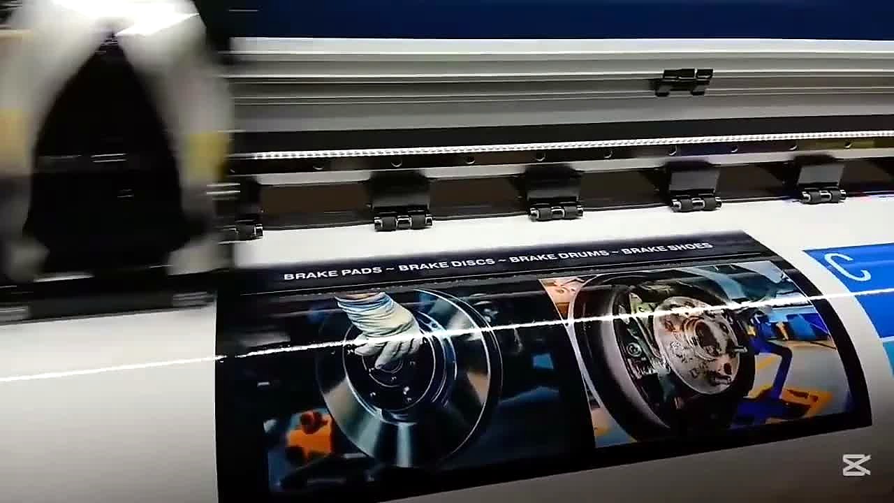 Eco-solvent LFP mid-print AUTOFRICTION banner (SKU ask)