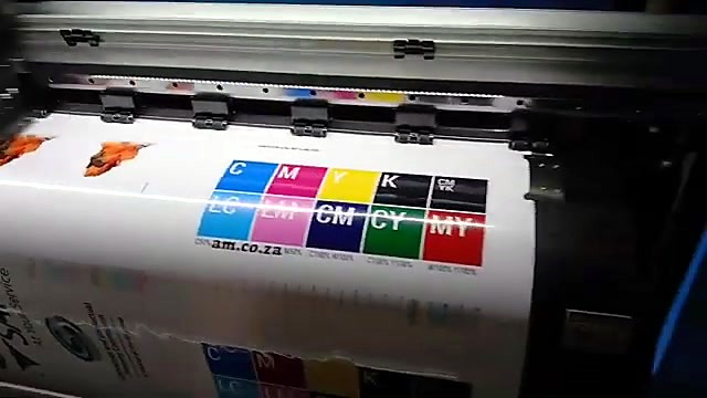 am.co.za + CMYK LcLm bars on vinyl (SKU ask)