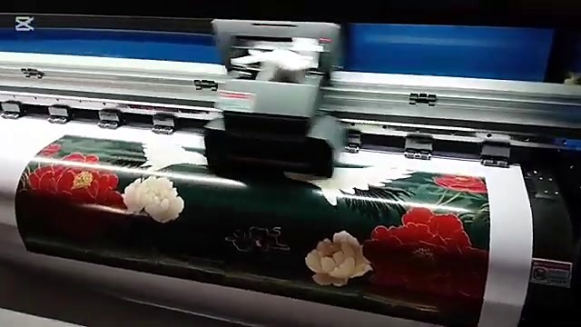 Pinch rollers over peony print (SKU ask)