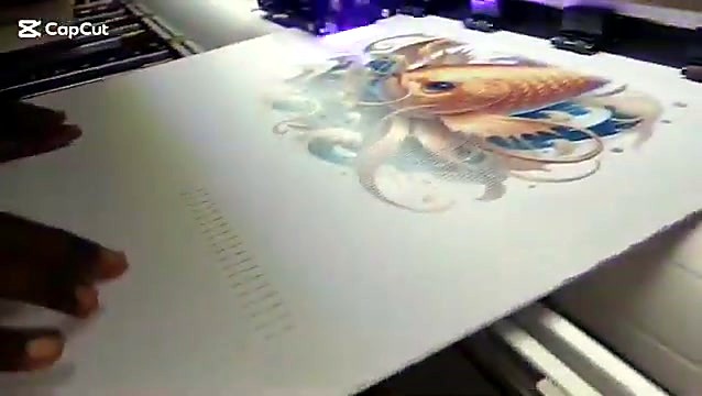 Hands aligning white substrate into F1 UV (SKU ask)