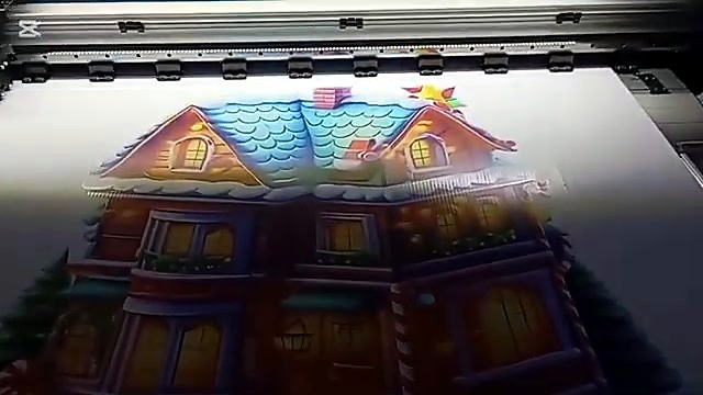 Christmas house nearly complete on roll exit (SKU ask)