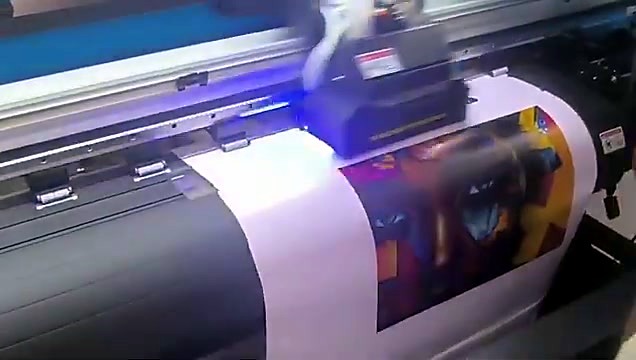 F2-1800D double-head XP600 carriage over vinyl