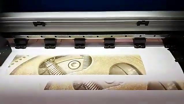 Artwork printing on sublimation paper
