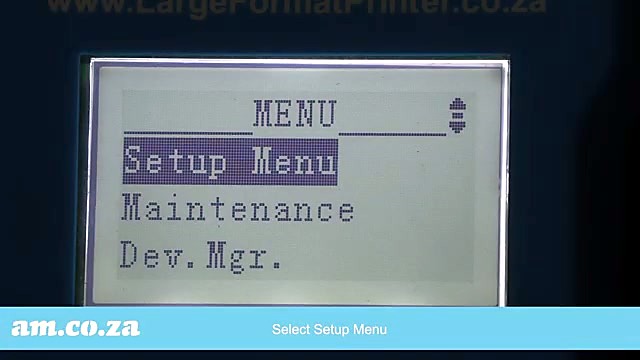 Setup Menu LCD densify (SKU ask)