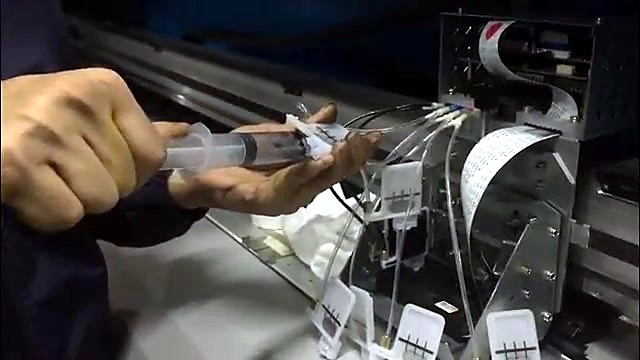 Syringe priming FastCOLOUR ink lines (SKU ask)