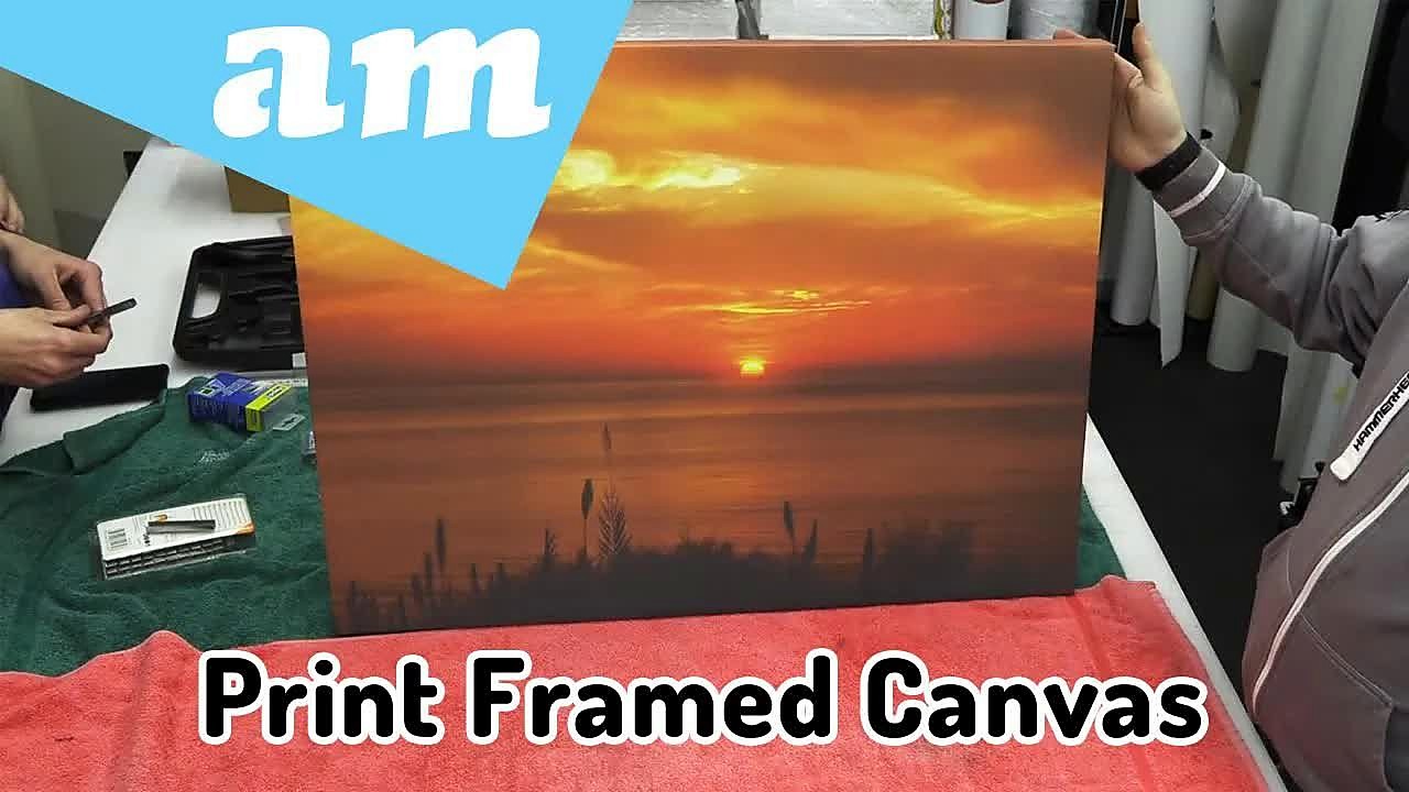 YouTube thumb — FastCOLOUR framed canvas (SKU ask)