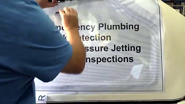 Squeegee apply one-way vision on canopy window (SKU ask)