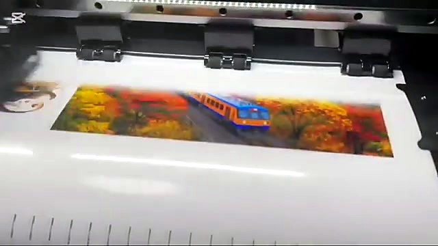 Autumn train photo print on roll (SKU ask)
