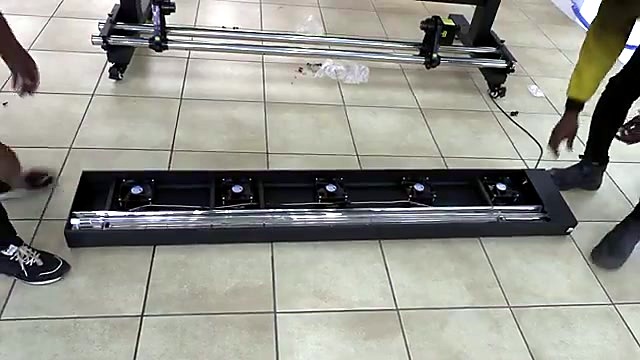 Stand/base with cooling fans during assemble (SKU ask)