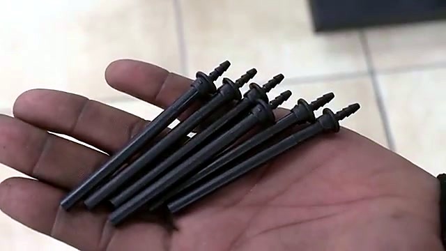 Six ink damper/barbed fittings held (SKU ask)