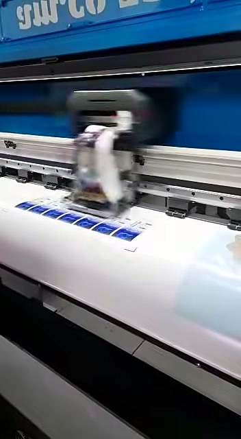 FastCOLOUR carriage printing blue label grid on roll (SKU ask)