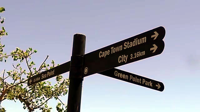 Cape Town Stadium / Green Point Park outdoor wayfinding blades (SKU ask)