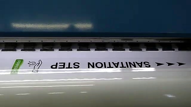 Sanitation Step decal close densify (SKU ask)