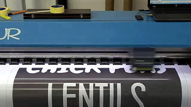FastCOLOUR printing food graphics on roll (SKU ask)