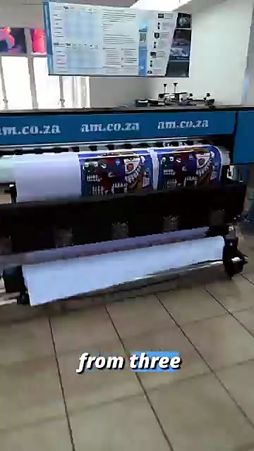am.co.za blue FastCOLOUR R2R printing white media (SKU ask)