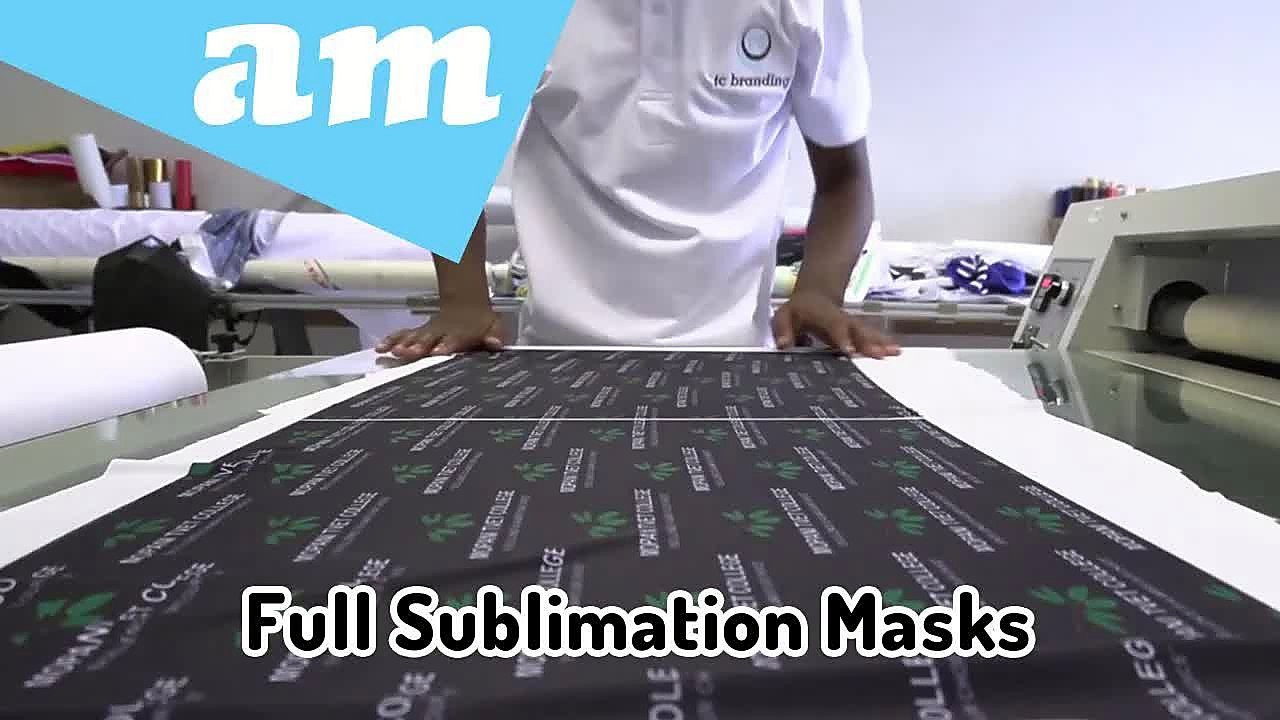 YouTube thumb — FastCOLOUR TC Branding sublimation masks (SKU ask)