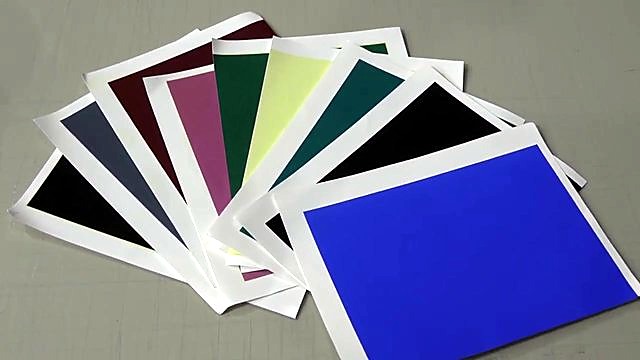 Multi-colour ceramic marking paper sheets fanned (SKU ask)