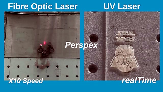 UV clean vs fiber melt Perspex Vader (SKU ask)
