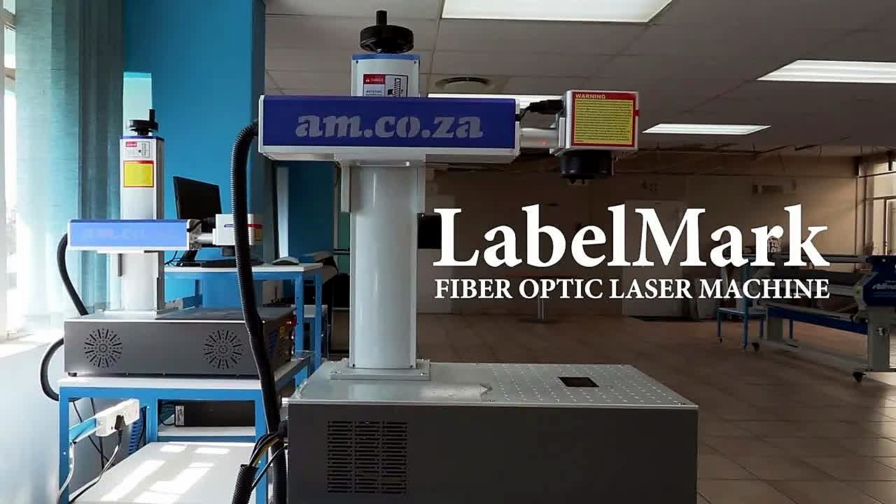 YouTube thumb — LabelMark fiber optic laser machine (SKU ask)
