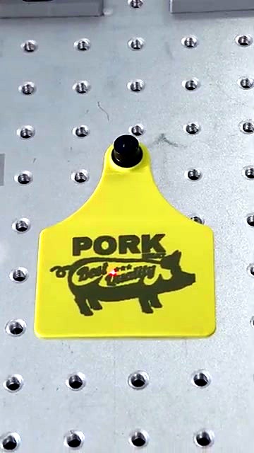 PORK pig silhouette mid fibre mark (SKU ask)