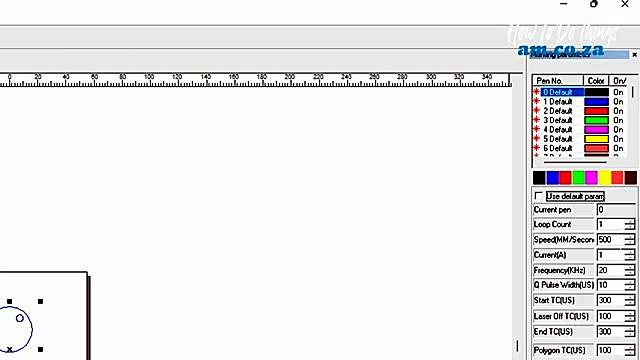 EzCad Marking parameter Speed500 Freq20 (SKU ask)