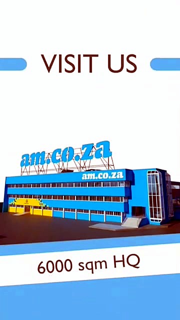 VISIT US am.co.za 6000 sqm HQ end-card (SKU ask)