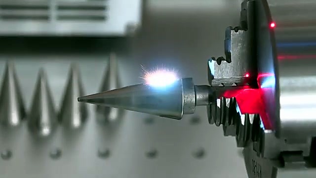 Rotary chuck fibre-marking metal cone spark (SKU ask)