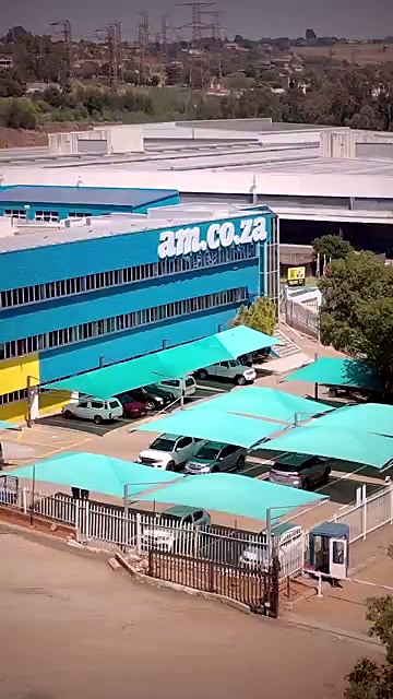 Aerial am.co.za warehouse branding (SKU ask)