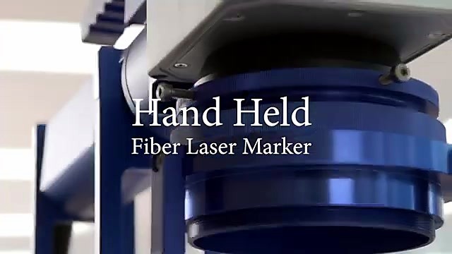 Blue head overlay Hand Held Fiber Laser Marker (SKU ask)