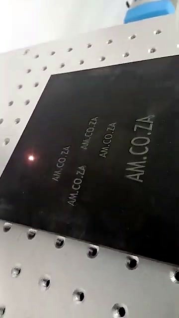 Multi-size AM.CO.ZA on black plate (SKU ask)