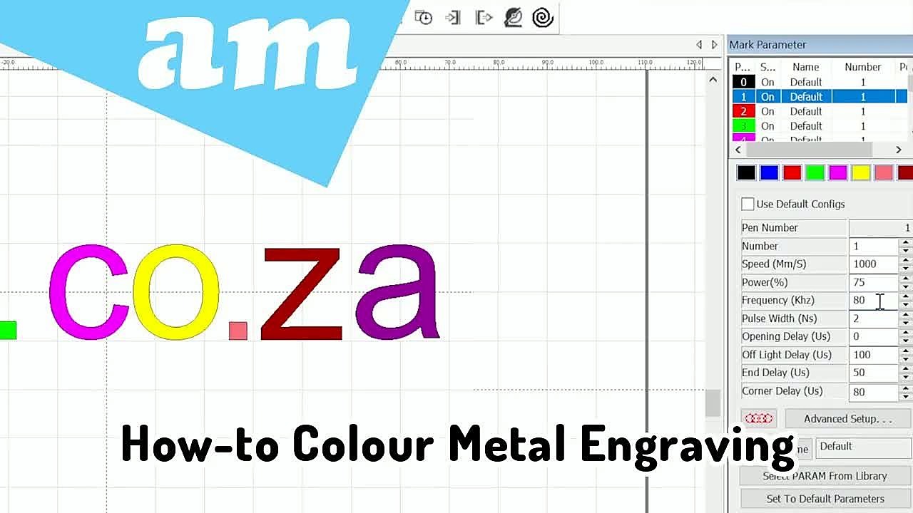 YouTube thumb — LabelMark MOPA colour metal (SKU ask)