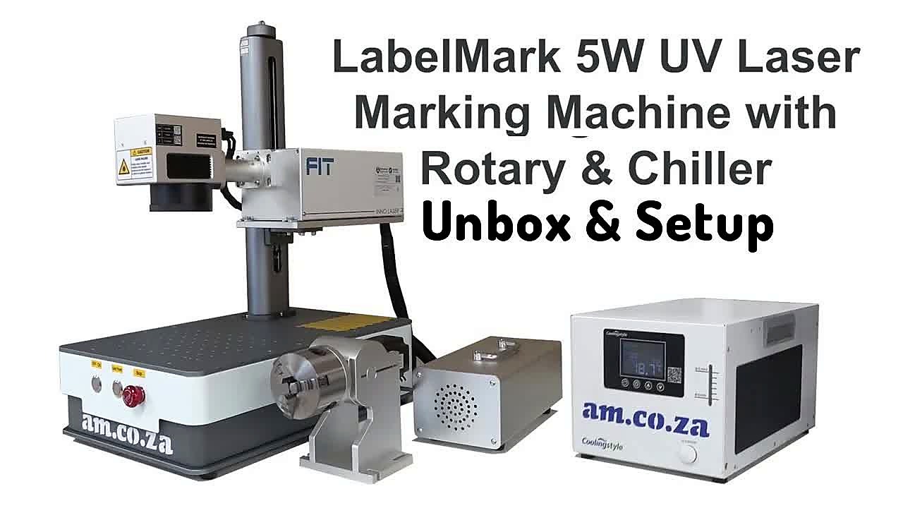 YouTube thumb — LabelMark 5W UV unbox + chiller (SKU ask)