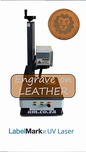 LabelMark UV Laser Engrave on LEATHER hero (SKU ask)