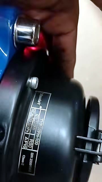 Finished fibre-marked WPH-100 data plate on meter body (SKU ask)