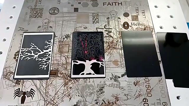 Mid tree silhouette engrave close (SKU ask)