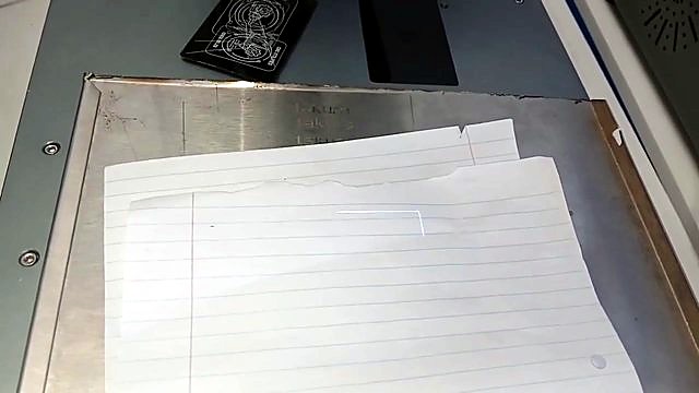Marker bed + lined paper UV alignment rectangle (SKU ask)
