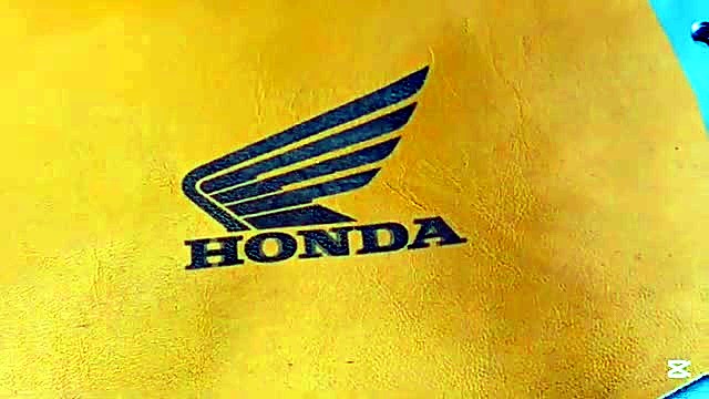 Finished Honda on orange leather (SKU ask)