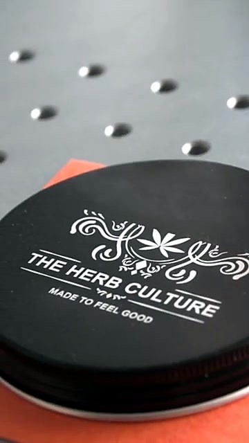 THE HERB CULTURE lid white-on-black (SKU ask)