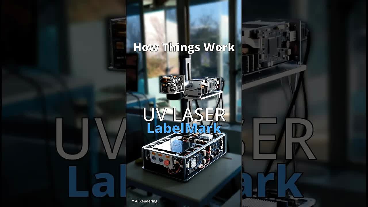 YouTube thumb — UV Laser LabelMark how things work (SKU ask)