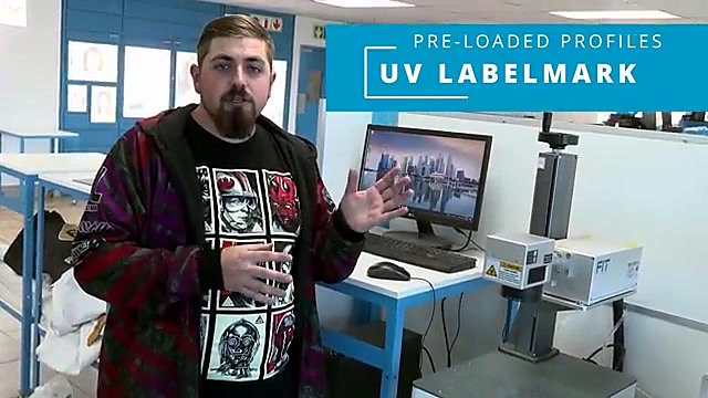 CLEAR PRE-LOADED PROFILES UV LABELMARK banner (SKU ask)