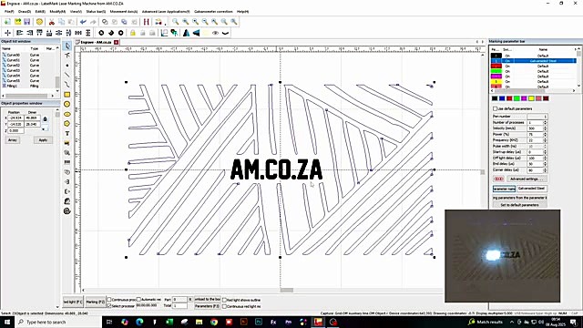 EzCad AM.CO.ZA hatch multi pens (SKU ask)
