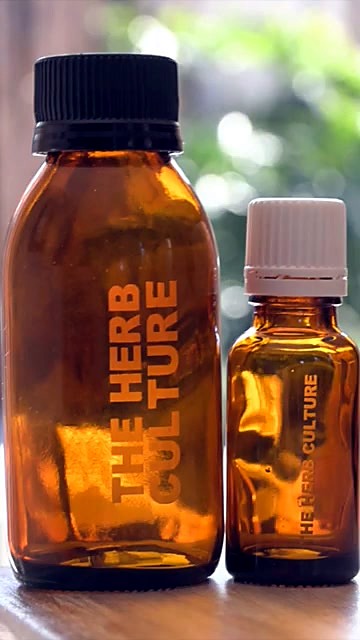 Finished amber bottles upright (SKU ask)