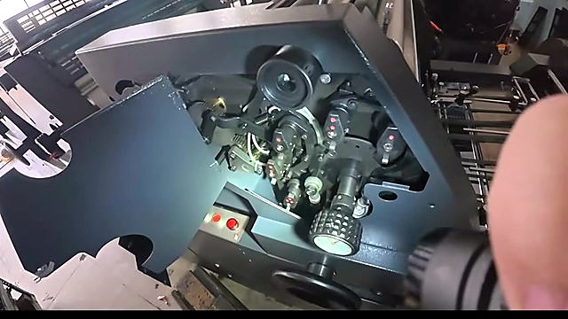 Open side panel gears/chain lit by flashlight (SKU ask)