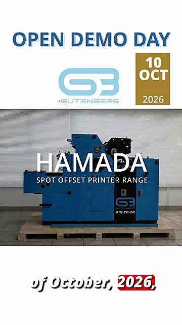 Gutenberg Hamada Open Demo Day 10 October 2026 card