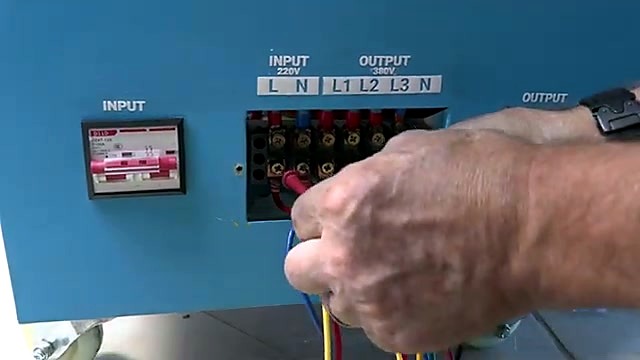 INPUT 220V L/N + OUTPUT 380V L1/L2/L3/N terminals (SKU ask)