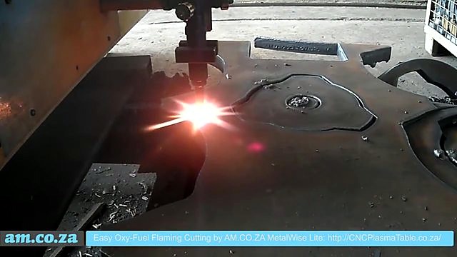 Bright flame kerf + prior cut blanks on plate (SKU ask)