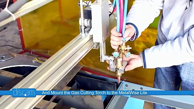 Mounting gas cutting torch to Lite arm (SKU ask)