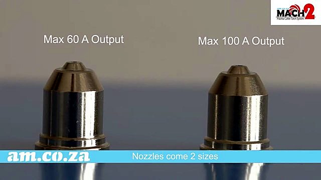 Mach 2 nozzles max 60A vs 100A real-photo (SKU ask)