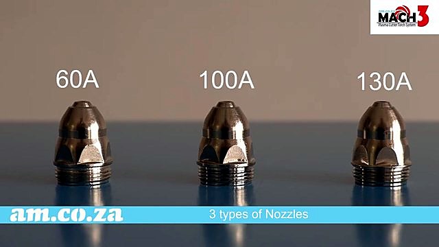 Mach 3 nozzles 60/100/130A (SKU ask)