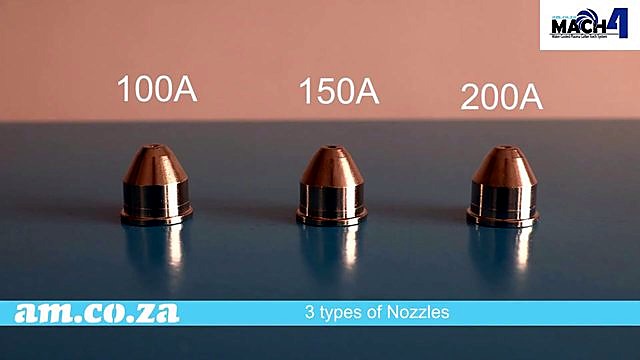 Mach 4 copper nozzles 100/150/200A (SKU ask)